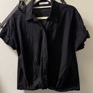 Stateside Classic Black Button-Down Shirt